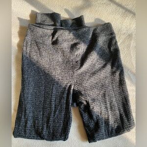 aerie charcoal grey waffle leggings L